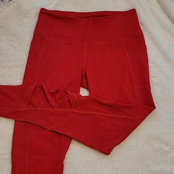 Victoria's Secret Red Women's Leggings - Picture 1 of 3